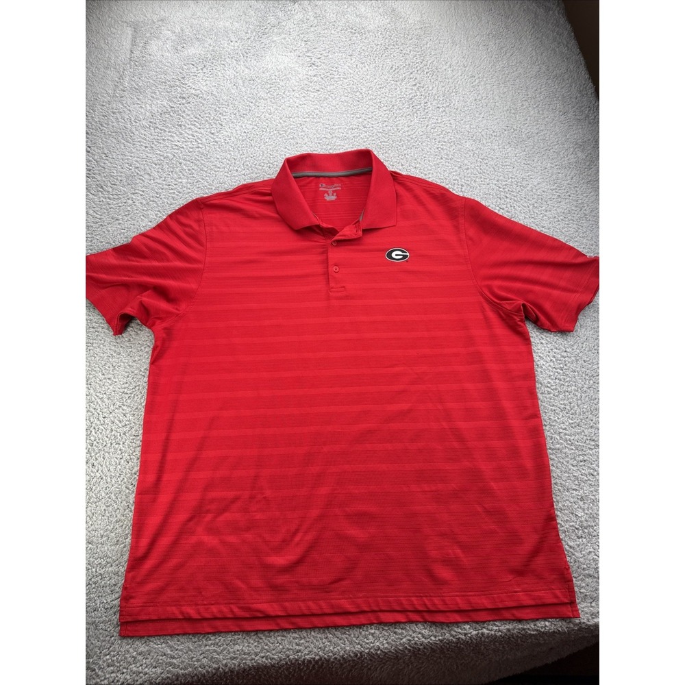 Georgia Bulldogs Dawgs Polo Golf Shirt Mens 2XL XXL S/S UGA Football